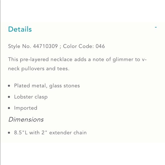 Anthropologi double stone pendant necklace - Picture 11 of 11